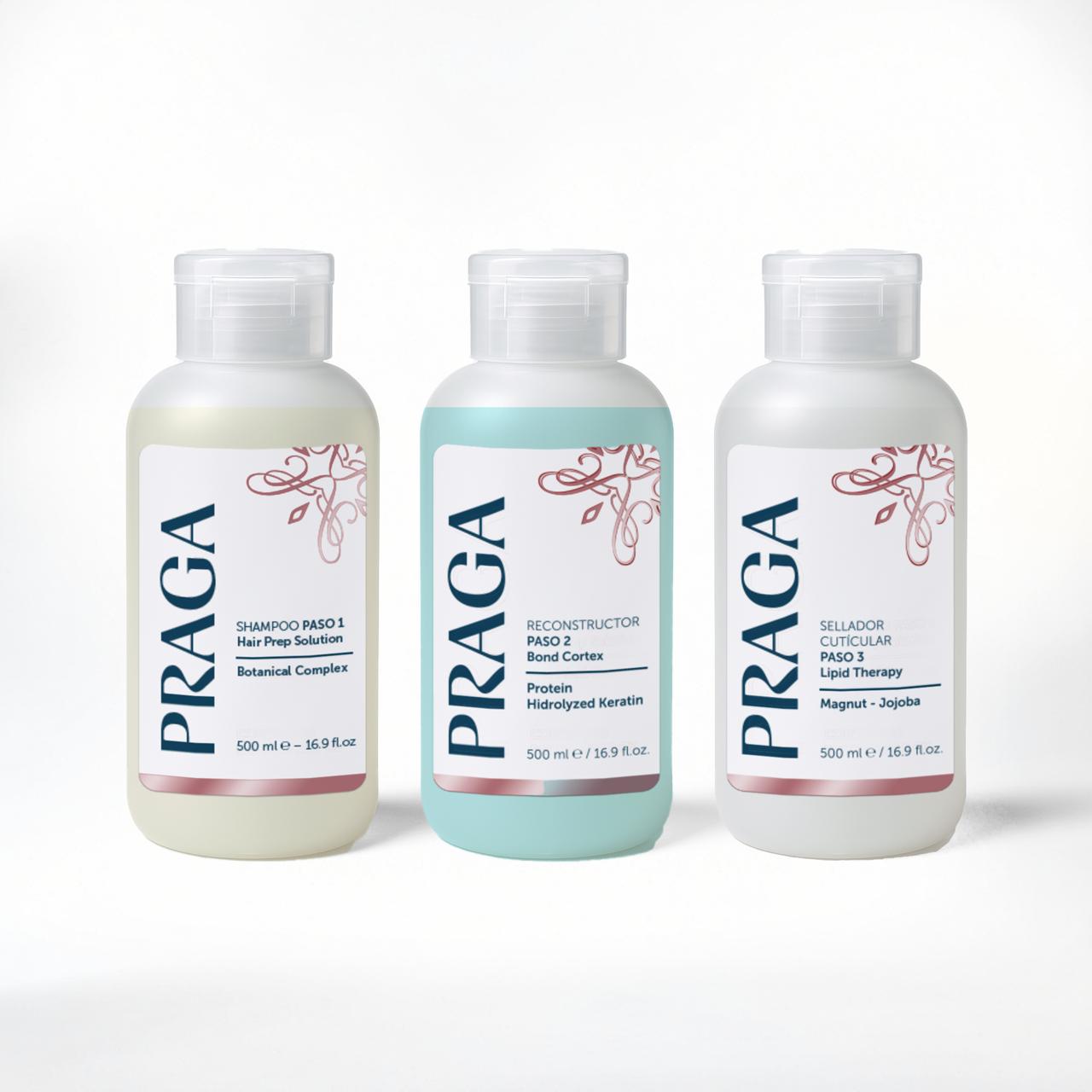 KIT PRAGA THERAPY PLEX PASO 1-2-3 500 ML
