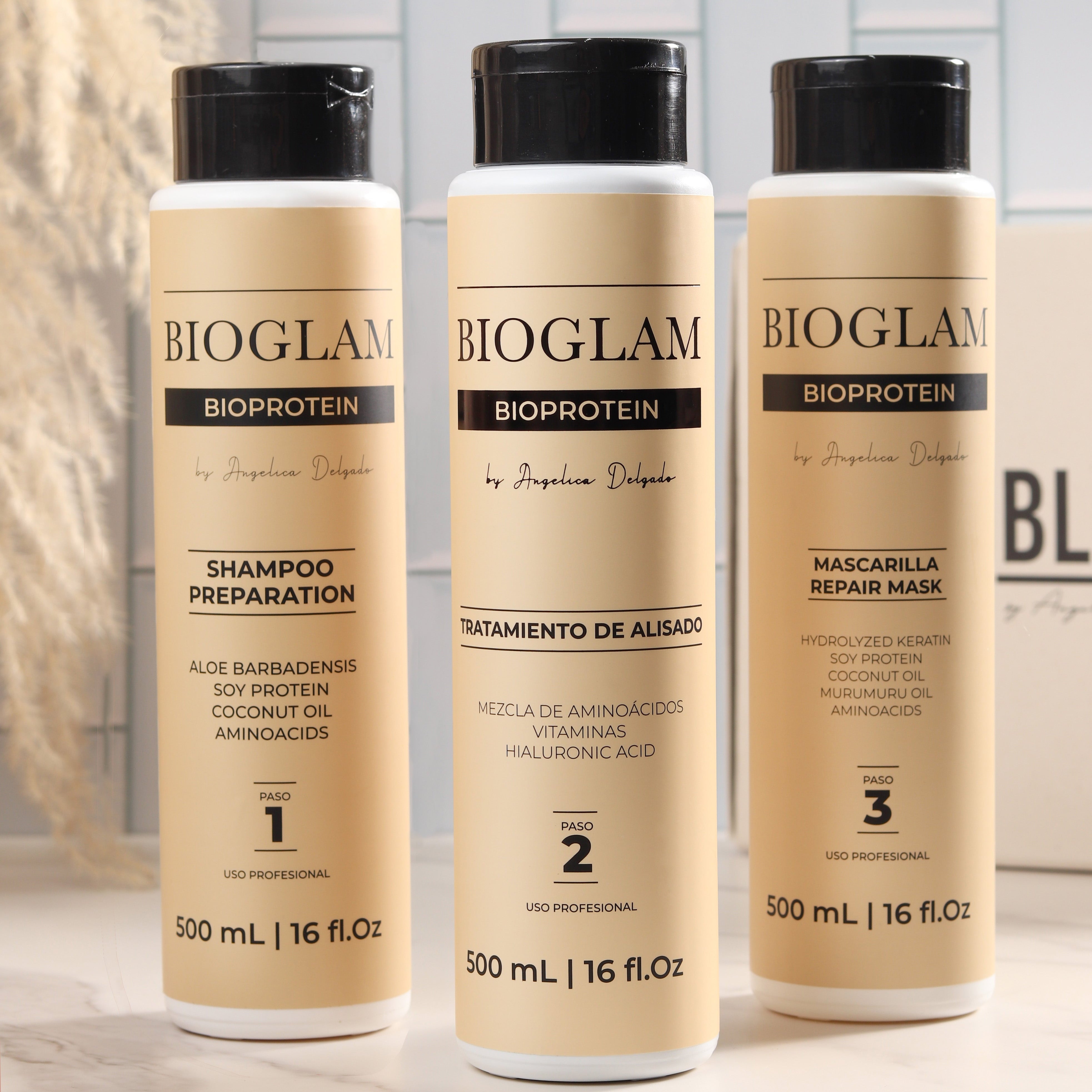 KIT BIOGLAM BIOPROTEIN PASO 1-2-3 500 ml – BLOSH