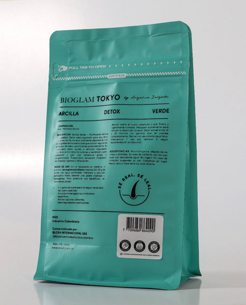 ARCILLA TOKIO VERDE DETOX (CONTROL GRASA) 500 g